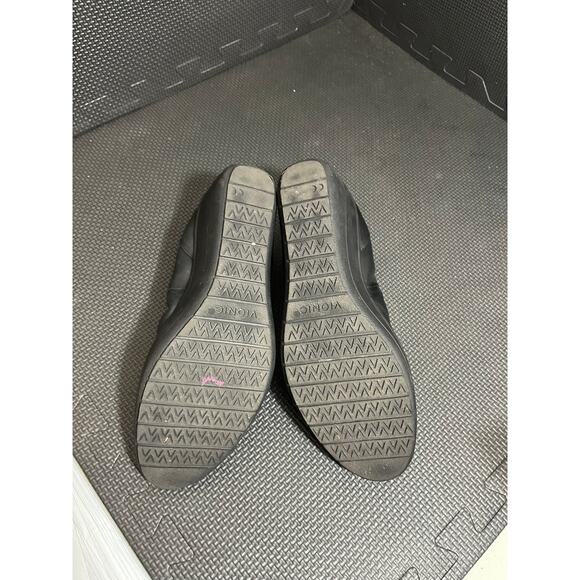 Vionic Womens Jacey Leather Round Toe Ballet Wedge Shoes Black Size 8‎ Comfort - Picture 6 of 7